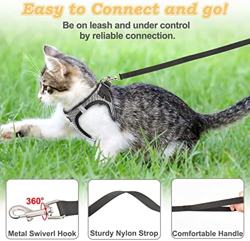 Cat Harness and Leash for Walking Escape Proof, Adjustable Kitten Vest Harness - Image 4