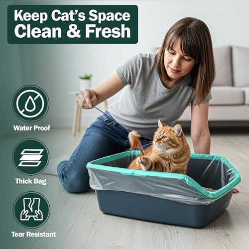 50 Count Extra Large Litter Box Liners, 46x19 Inches – Extra Thick - Image 3