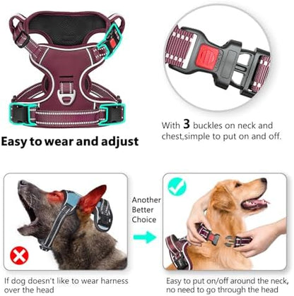Timos Dog Harness Small Sized, Neck Quick Release - Image 2