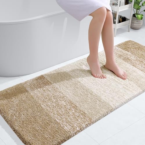 OLANLY Bathroom Runner Rug 45x27, Extra Soft Absorbent Microfiber Bath Rugs by OLANLY