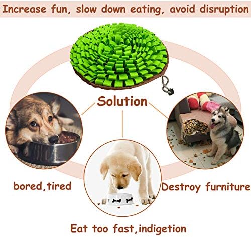 Pet Snuffle Mat for Dogs, Interactive Feed Puzzle for Boredom, Encourages - Image 4