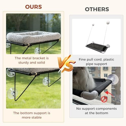 Cat Window Perch, Cordless Cat Hammock Window Seat - Image 7