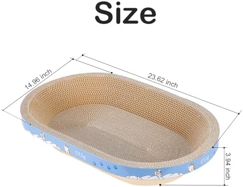Cat Scratcher Bed 2PCS 23.6x14.9” Cardboard Cat Bed - Image 2
