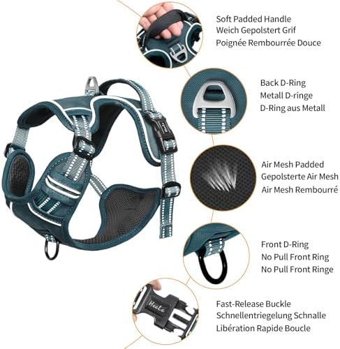 HEELE Dog Harness for Medium Dogs No Pull Dog Vest Harness - Image 2
