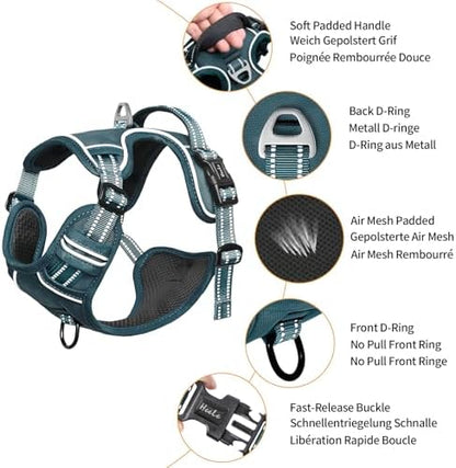 HEELE Dog Harness for Medium Dogs No Pull Dog Vest Harness - Image 2