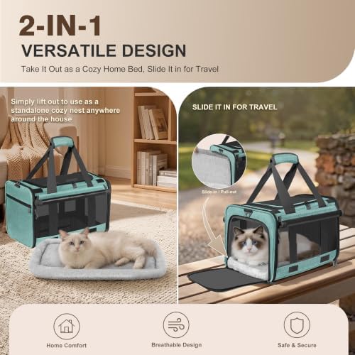 Soft Sided Cat Carrier for Anxious Pets - Image 3