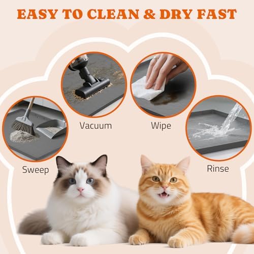 Pawtners Silicone Cat Litter Mat 34 x 22 in, 2 Pack - Image 6