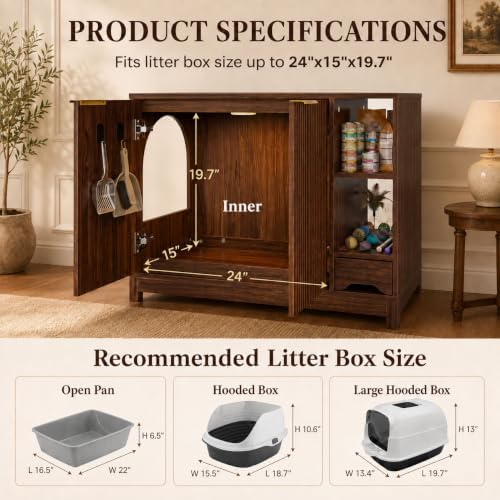 Furnaza Cat Litter Box Enclosure - Image 4