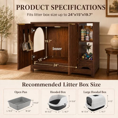 Furnaza Cat Litter Box Enclosure - Image 4