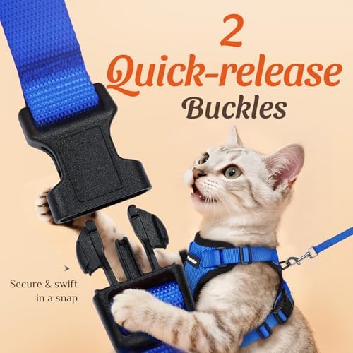 Dooradar Cat Harness and Leash Set, Adjustable and Escape Proof - Image 4