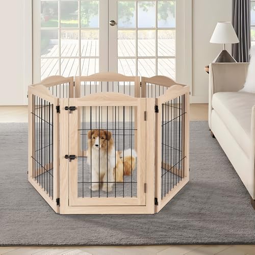 unipaws 132" Extra Wide Dog Gate and Pet Playpen - Image 4