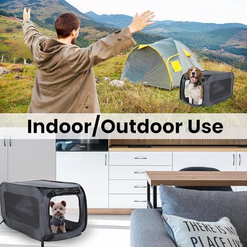 Portable Collapsible Pop Up Kennel - Image 6