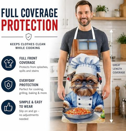 Caroline's Treasures Brussels Griffon The Chef Apron Cooking Kitchen Server - Image 3