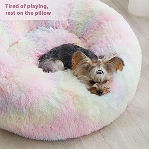 WNPETHOME Small Round Calming Dog Bed Cat Bed - Image 6