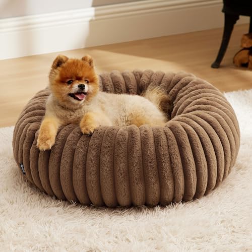 Bedsure ComfyFleece® Donut Small Dog Bed by BEDSURE