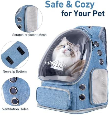 Cat Backpack Carrier Clear Bubble Window - Image 3