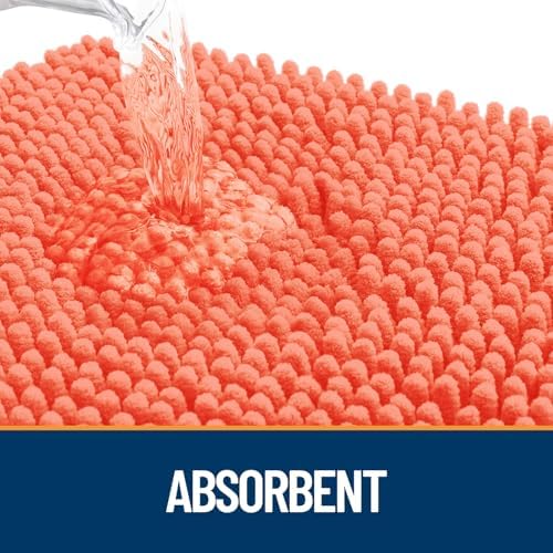 OLANLY Dog Door Mat for Muddy Paws 47x24, Super Absorbent Chenille Mud Mat - Image 3