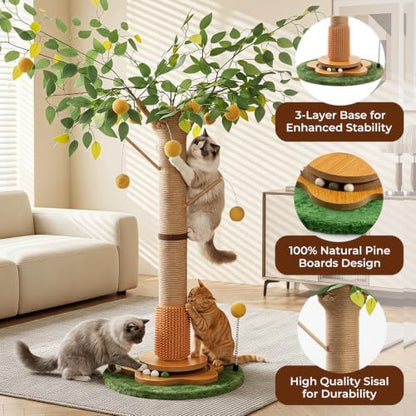 41" Tall Cat Scratching Post for Large Cats - Image 6