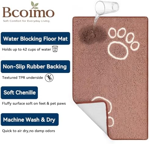 Bcoimo Super Absorbent Dog Door Mat - Image 4