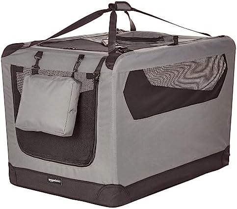Amazon Basics Portable Folding Soft Pet Dog Crate Carrier Kennel by AmazonBasics