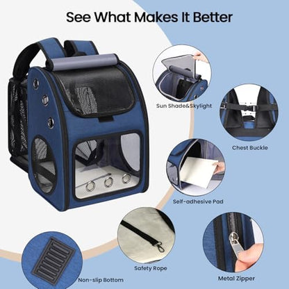 Expandable Cat Carrier Backpack, Large Space, Airline Approved, 18 lbs - Image 3