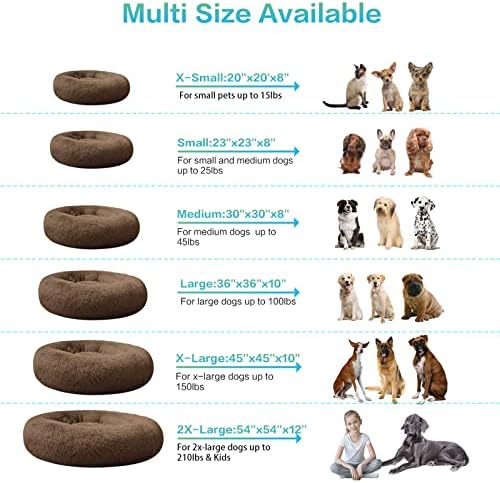 SAVFOX 36 inches Calming Donut Dog Bed - Image 6