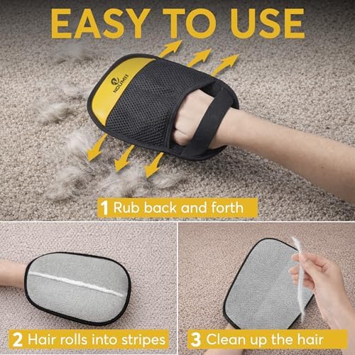 2 Pack Pet Hair Removal Glove - Image 4