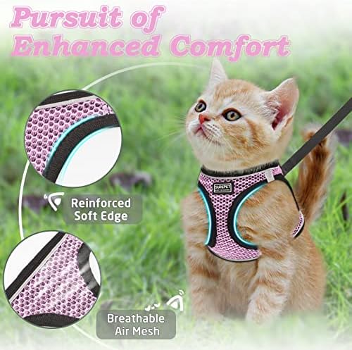 Cat Harness and Leash for Walking Escape Proof, Adjustable Kitten Vest Harness - Image 2