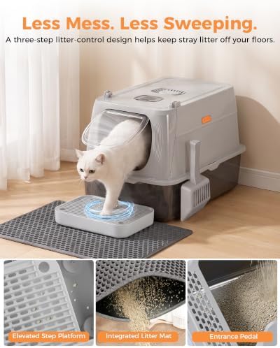 GTPLAYER XL Stainless Steel Cat Litter Box - Image 3
