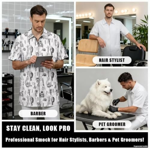 Funny Print Barber Jackets & Smocks - Image 4
