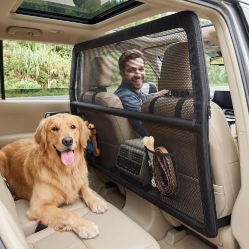 Dog Car Barrier, 50 Inch Wide Coverage Dog Barrier by Unknown