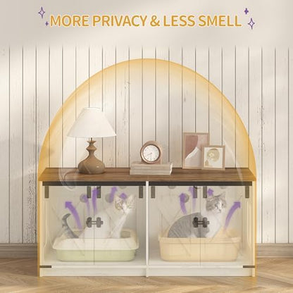 Hzuaneri Cat Litter Box Enclosure - Image 5