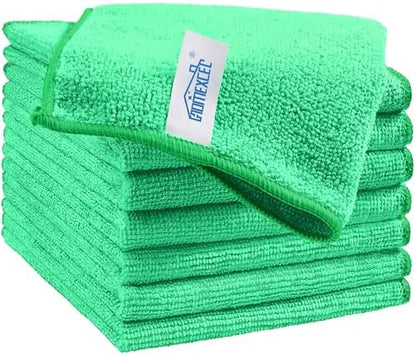 HOMEXCEL 8PK Microfiber Cleaning Cloth, Cleaning Rags by HOMEXCEL