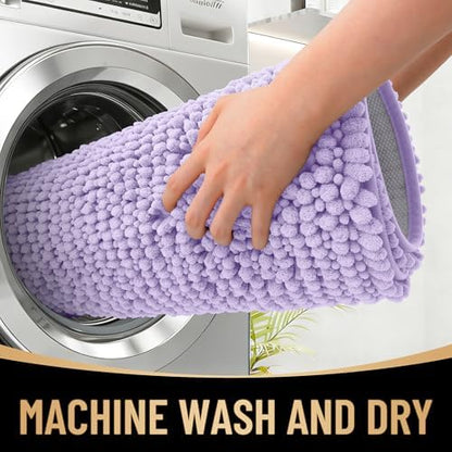 OLANLY Thick Chenille Large Bathroom Rugs Mats 40x32 - Image 4