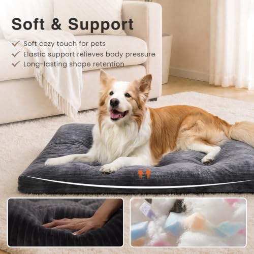 KSIIA Washable Dog Crate Bed Kennel Mat - Image 3