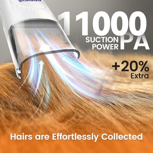 oneisall Dog Grooming Vacuum, 7 in 1 Grooming kit Tools - Image 2
