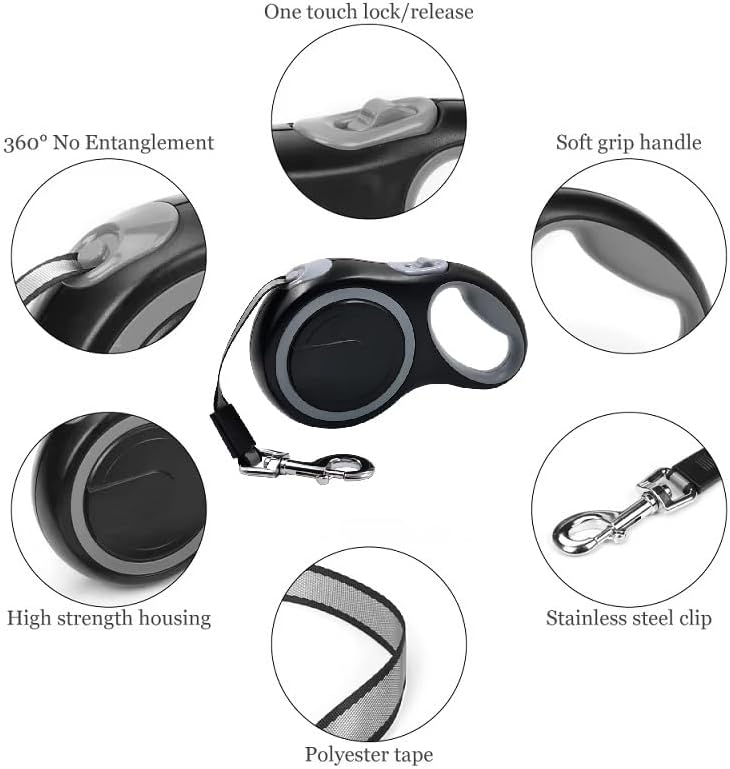 OUTnWILD Retractable Dog Leash, 16 ft Heavy Duty Dog Leash - Image 2