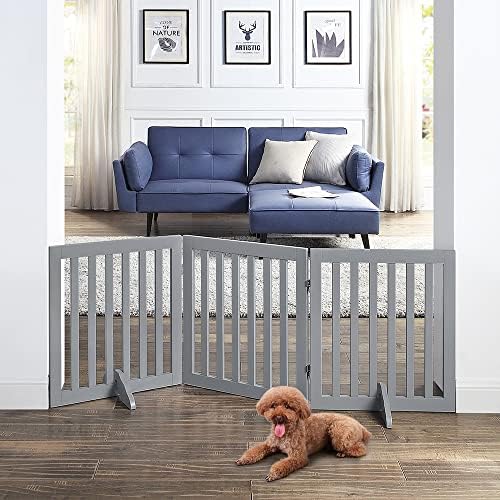 unipaws 24”H Free Standing Pet Gate - Image 2
