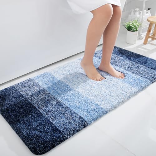 OLANLY Bathroom Runner Rug 45x27, Extra Soft Absorbent Microfiber Bath Rugs by OLANLY