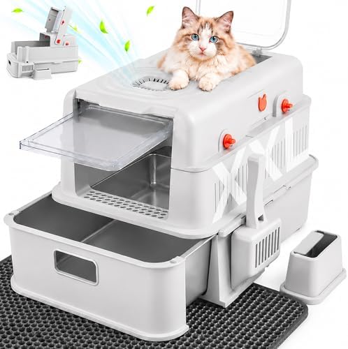 XXL Stainless Steel Litter Box by Unknown