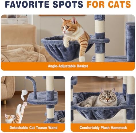 DUMOS Tall 71 inch Cat Tree Tower - Image 3