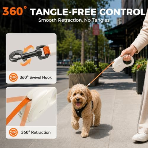 Sevy Glowie Retractable Dog Leash - Image 5