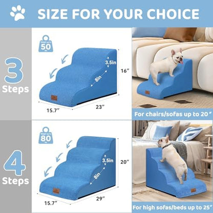 Zerbuger Dog Ramp and Stairs for Bed, Nonslip Cover - Image 2