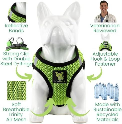 EcoBark Step in Dog Harness, Eco Friendly Teacup Dog Harness, Size XXS - Image 6