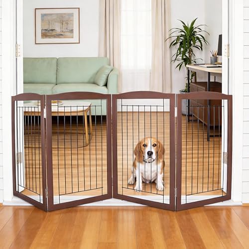 ZJSF Freestanding Foldable Dog Gate by ZJSF