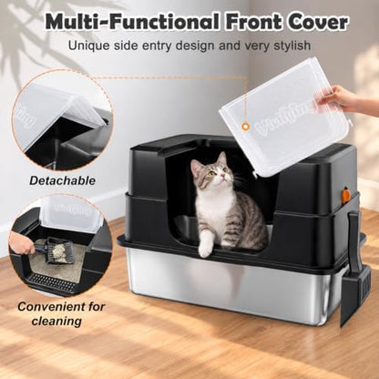 Vivifying XL Stainless Steel Cat Litter Box - Image 4