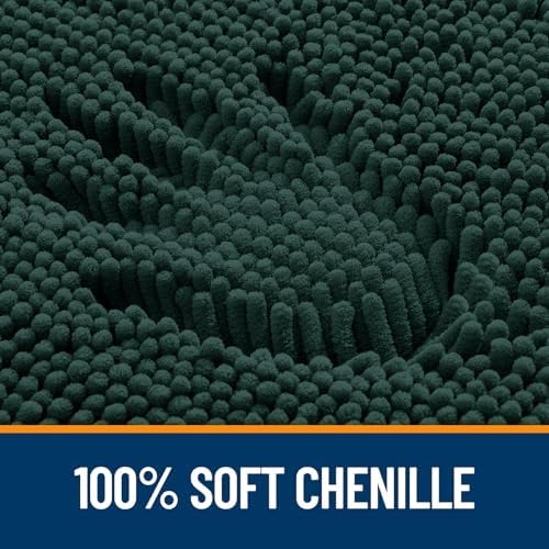 OLANLY Bathroom Rugs 36x24, Extra Soft Absorbent Chenille Bath Rugs - Image 4
