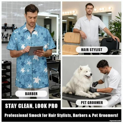 Funny Print Barber Jackets & Smocks - Image 4