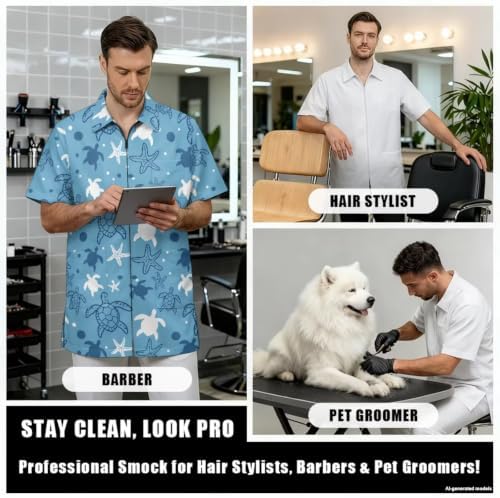 Funny Print Barber Jackets & Smocks - Image 4