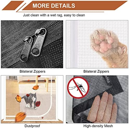 Upgraded Reinforced Pet Screen Door Thickened Cat Resistant Mesh Screen Door - Image 6